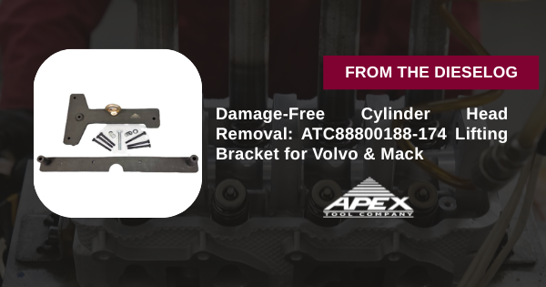 Damage-Free Cylinder Head Removal: ATC88800188-174 Lifting Bracket for Volvo & Mack